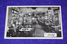 Vintage B&W Postcard of The Cortile Restaurant, West 43rd Street, New York City