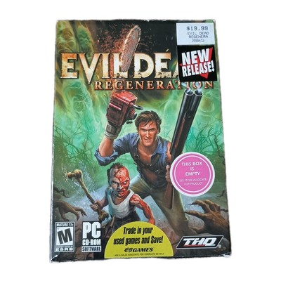 EVIL DEAD PC Game Regeneration ZOMBIE HORROR CD - ROM Software Classic Vtg