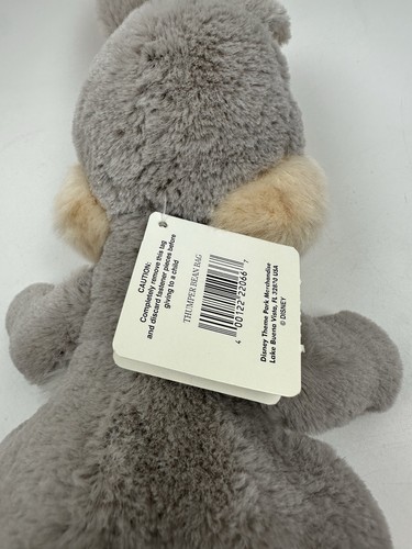 Disney Parks Thumper Bean Bag Plush Bambi Bunny Rabbit Stuffed Animal Tag - Afbeelding 6 van 6