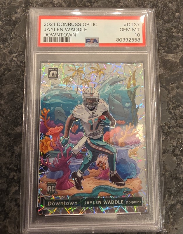2021 Panini Donruss Optic - Downtown Jaylen Waddle #DT-37 (RC)