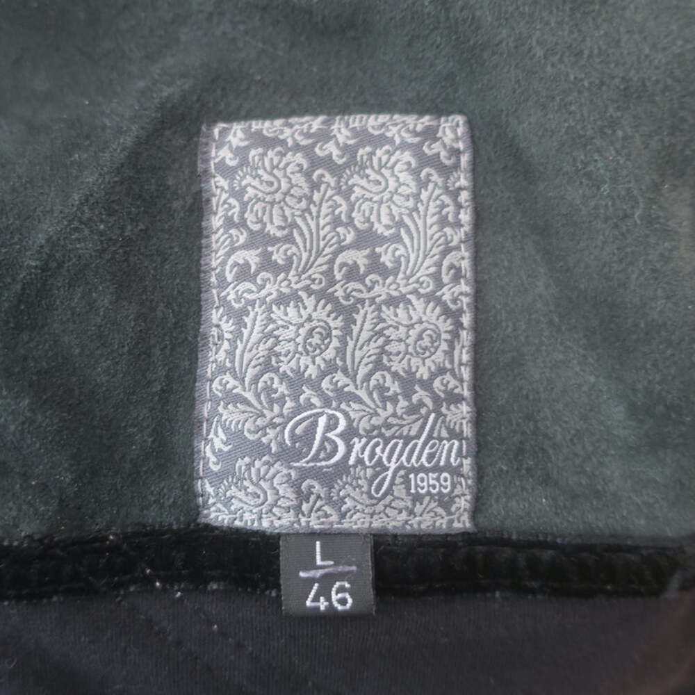 Brogden Leather Button-Front Jacket Black Stretch… - image 11