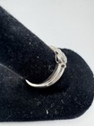 925 Sterling Silver CZ Floral Bezel Ring 7.25 — photo 3