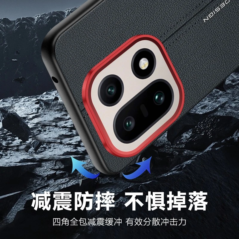 For OnePlus 15, Luxury PU Leather Hybrid Armor Fashion Phone Case Cover - Image 3 of 4