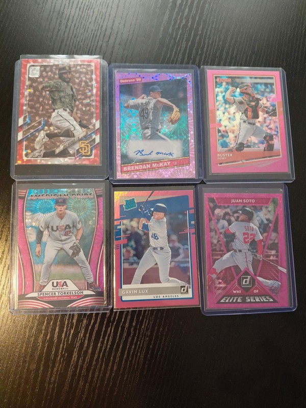 2020 Baseball Topps And Panini Lot Torkelson, Soto, Hosmer # to 199, McKay au