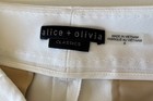 ALICE + OLIVIA CLASSICS Stacey Slim Stretch Cotton Crop Trouser Pant 8 8P White — photo 9