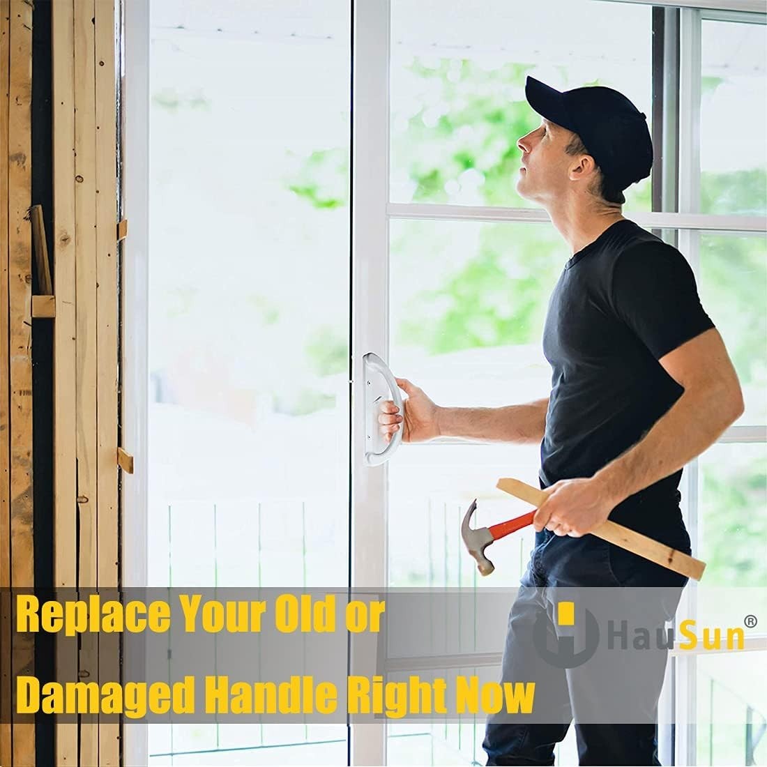 Sliding Patio Door Handle Set with Key Cylinder and Mortise Lock Full Replac