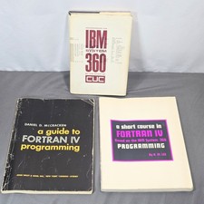 IBM System 360 FORTRAN IV Programming Vintage 1960s Book Lot 3 Computer Tech