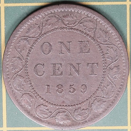 1859 Canada large cent Haxby # PC59-219