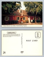 Fredericksburg, VA-Virginia, James Monroe Law Office Vintage Postcard