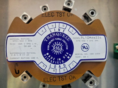 GE Tranquell 9L10MAN334 Surge Protector w/ Type 4X Enclosure New Unused
