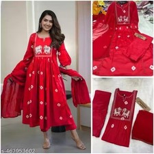 Indian Readymad Rayon Kurta/Kurtis Pant Set for Women's Party Festive Outfit
