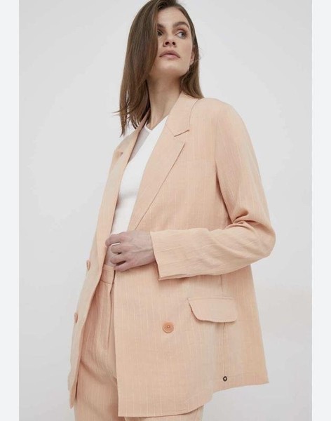 Women Canda Blazer Peach Viscose 46