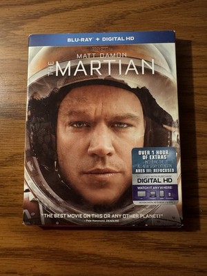 Matt Damon: The Martian (Blu-ray Disc, 2015, Includes Digital Copy HD) BRAND NEW