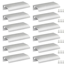 Qjaiune Back Mount Finger Edge Pull 80Mm/3.15", Aluminum Hidden Handle