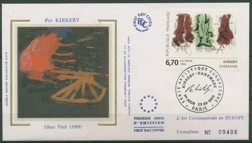 France 1995 Contemporary Art Kirkeby 3111 FDC (X62162)