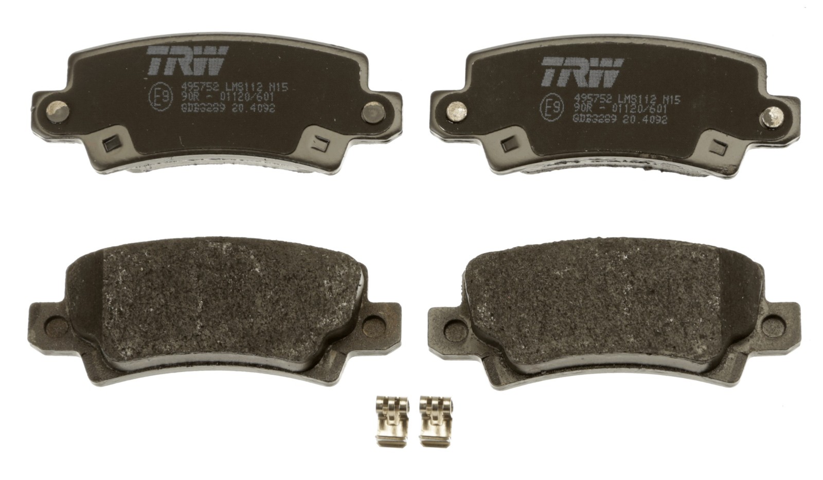 Für TRW GDB3289 BRAKE PAD SET, DISC BRAKE