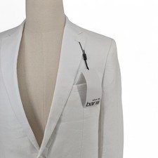 Bar Iii Men's Slim-Fit 100 Linen Sport Coat Blazer Suit Jacket White 40 L