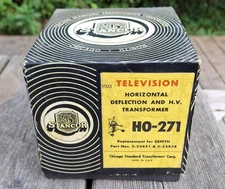 Vintage NOS Stancor HO-271 Horizontal Deflection H.V. Transformer TV Made in USA