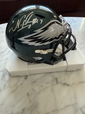 Nakobe Dean Philadelphia Eagles Signed Mini Helmet PSACOA GONE BUT NOT FORGOTTEN