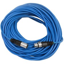- SAXLX-100 - 100' Blue XLR Male to XLR Female Microphone Cable - Balanced - ...