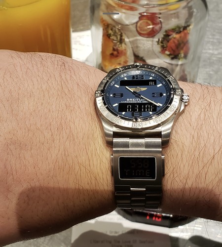 Breitling Aerospace E75362 with Co Pilot Blue Pre Own Men