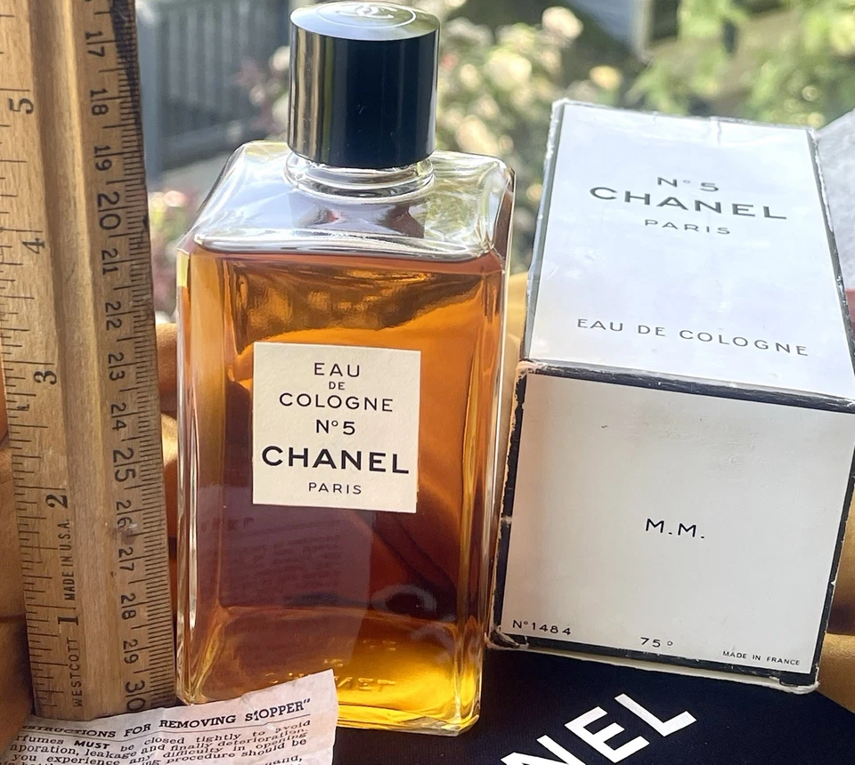 DE COLECCIÓN CHANEL NO.5 COLONIA M.M ENORME M.M. Talla con PRE-CÓDIGO DE BARRAS RARO Foto 4 de 4