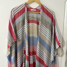 Anthropologie Striped Beach Swim Coverup