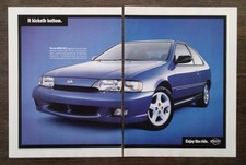 1998 Vtg Car Print Ad Blue Nissan 200SX SE-R Magazine Advertisement Poster Promo