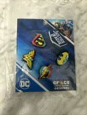   Crocs Authentic Limited Edition DC Justice League Jibbitz Shoe Charms 5 Pack 