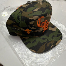 Chrome Hearts Adjustable Camouflage Cross Logo Baseball Cap Men One Size Green