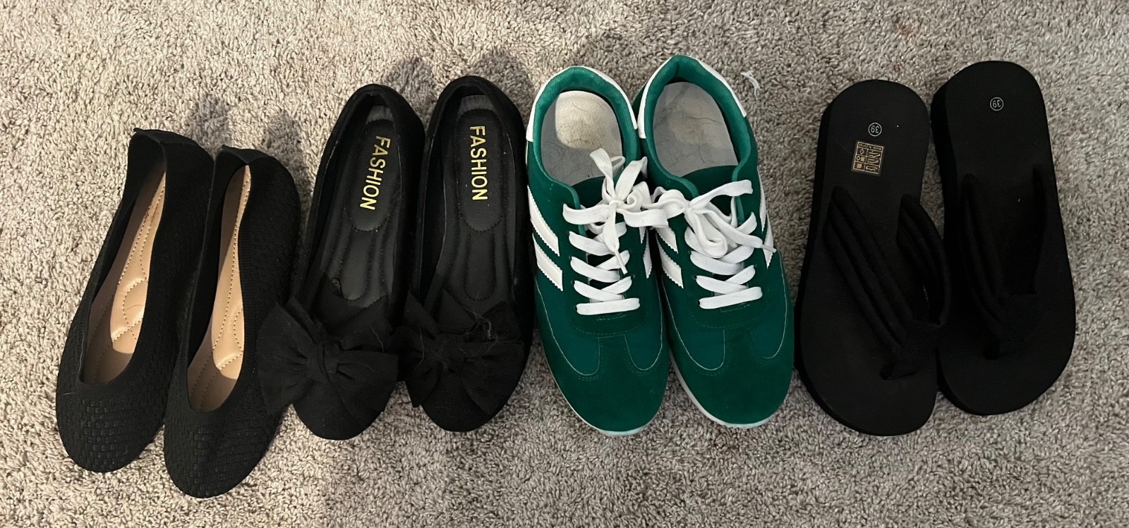 NWOT Lot of 4 Womens Size 7.5 Shoes Various Styles