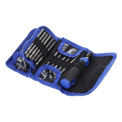 5 Sizes Screwdriver Bits Set with Pouch Multifunctional Security Bit Set 25 Pcs