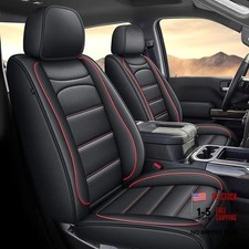 Seat Covers Fit for Chevy Chevrolet Silverado 5 Seats Full Set 017 Redline