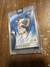 2025 Topps Chrome Black Gordon Graceffo #CBA-GG Auto Blue /150 RC Rookie Card