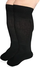 Extra Wide Socks for Swollen Feet-2 Pairs Extra Wide Viasox Diabetic Socks New..