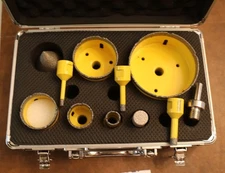 HIGHDRIL Diamond Drill Bits Kit with 5/8-11 for Porcelain Tile Ceramic Marble