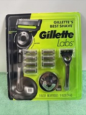 New Gillette Labs 1 Razor with Dock + 8 Cartr...