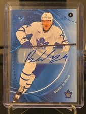 2025-26 SP GAME USED BLUE AUTO BOBBY MCMANN TORONTO MAPLE LEAFS #35