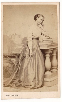 Françoise de JAVEL geb. CASAMAJOR CHARRITTE um 1865 Pau Paris Foto CDV