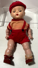 Vintage '50's Block Hard Plastic Baby With Yes No Buttons *needs repair~LEGS