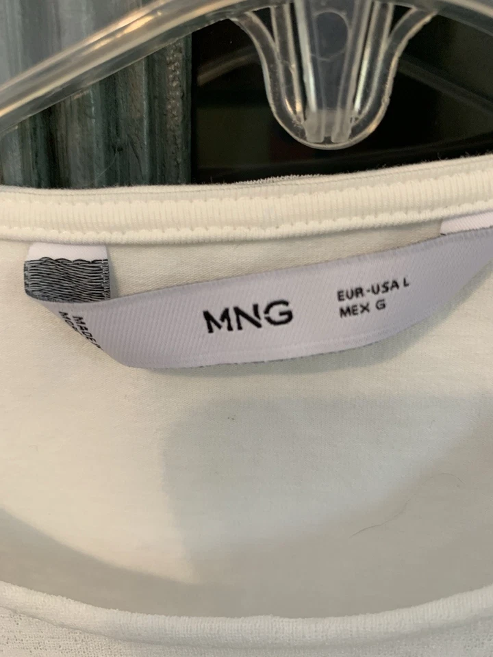 Top manga larga transparente mango talla L Foto 2 de 4