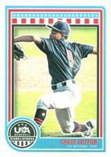 2025 Panini Stars and Stripes Holofoil #11 Chase Cotton USA Baseball