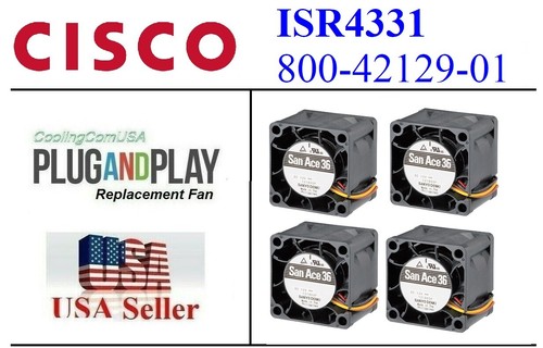 2x Replacement (Fans Only) for Cisco ISR 4331, ISR4331 Fan Assembly - Picture 5 of 6