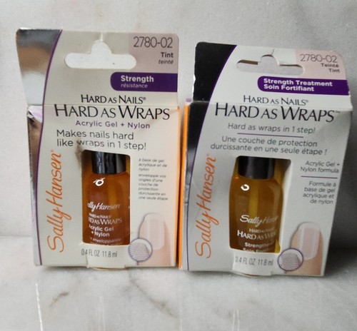 2- Sally Hansen Hard as Nails Hard as Wraps 2780-02, 0.4 Fl. Oz (11.8 ml) Tint,