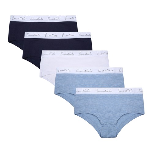 Mädchen Slips Hipster kurz 5er-Pack-Set Unterwäsche Stretch Elasthan 6-15 Jahre - Bild 9 von 11