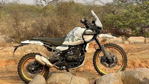 Various Rally Dual Seat For "Royal Enfield New Himalayan 450" Black - Bild 3 von 11