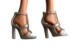 Barbie Basics Ankle Strap Peep Toe Sandals Heels Shoes Look 01 Collection 01