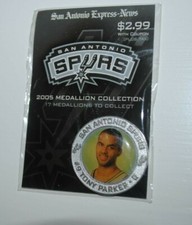 Tony Parker, 2005 San Antonio Spurs medallion, MIP