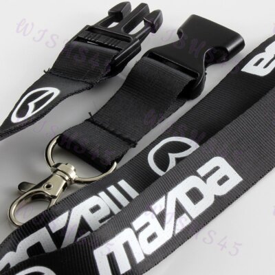 Quick Release Black Lanyard Keychain MAZDASPEED RX7 RX8 MIATA MX5 13B For MAZDA