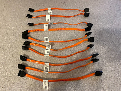Lot of 10 OEM Dell 8'' SATA Cables Straight Connectors 6 Gb/s 3PC1W Quick Ship